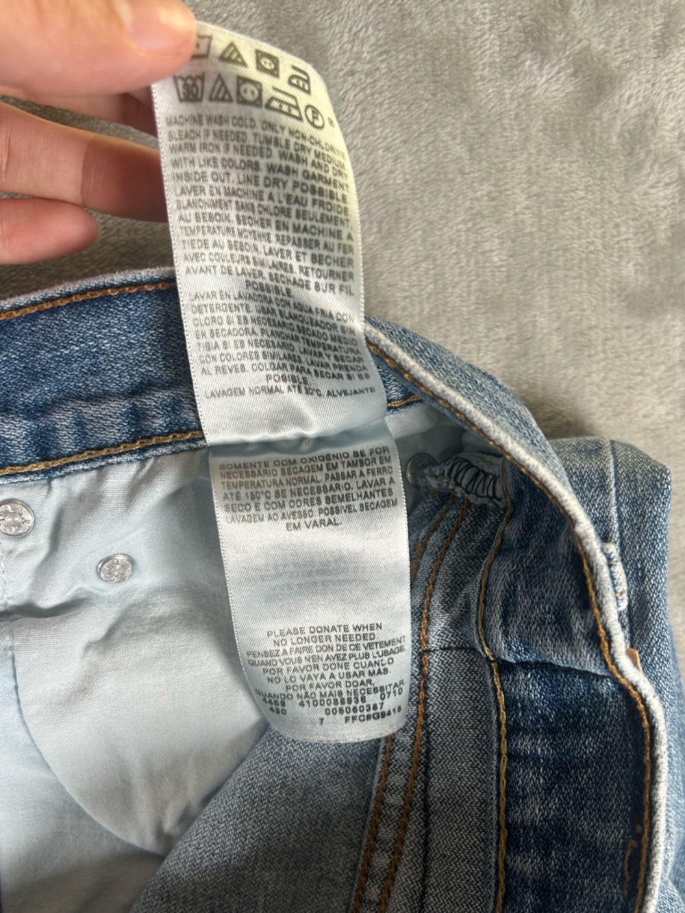 Levi’s 505 Men's Light Blue Straight-Leg Jeans - Picture 5 of 11